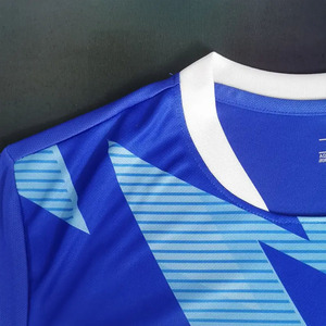 Conjunto de Camiseta de Fútbol Sublimada con Diseño Geométrico Azul para Hombre, Manga Corta, Absorbe la Humedad, Ajuste Atlético, Uniforme de Fútbol - Product Image 4