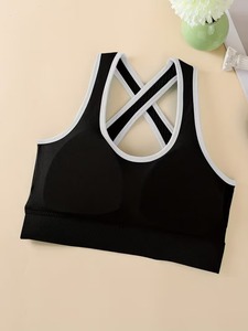 Ropa Interior Deportiva Transpirable de Punto Calado para Mujer, Prenda Interior Deportiva de Alta Elasticidad, Ajuste Contorneado, Ropa de Ejercicio - Product Image 3