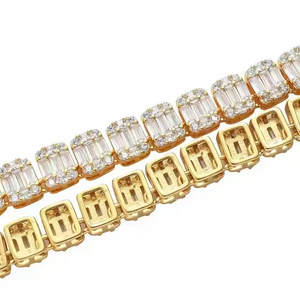 Collier chaîne cubaine moderne style hip-hop avec éclat diamanté pour les acheteurs en gros à l'exportation - Product Image 5