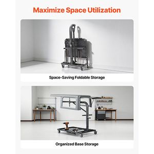 Sistema de Almacenamiento Plegable para Remover Techo Rígido de Jeep, Fácil de Operar por una Sola Persona, Capacidad de 220 Libras, con Altura Ajustable - Product Image 6