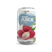 Aanpasbare 330Ml Vers Tropisch Vruchtensap Drink Geen Toegevoegde Suiker Private Label Oem Gratis Monster