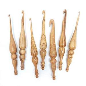 Juego de Agujas de Ganchillo de Madera Ecológicas Hechas a Mano, Modernas y de Alta Calidad, Duraderas, Portátiles, con Agarre Suave y Cómodo, Fáciles de Usar - Product Image 4