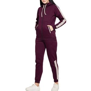 Conjuntos Deportivos de Invierno para Mujer, Tallas Grandes, con Capucha, Transpirables, Ecológicos, de Poliéster Grueso, de Dos Piezas - Product Image 3