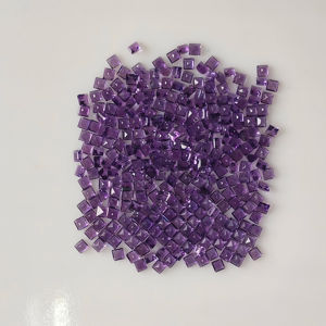 Ametista Africana Natural, Corte Cuadrado Escalonado de 2.75MM, Gemas Sueltas, Gemas Rojas de Montaña, Púrpura, para Joyería - Product Image 3
