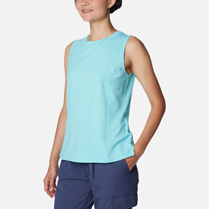 Débardeur long en jersey pour femme DELAWARE INDUSTRIES de haute qualité, 100 % polyester, respirant, écologique, séchage rapide, col rond sportif - Product Image 5