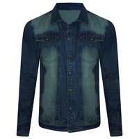 Veste en jean pour homme respirante, réversible, imperméable, 100% coton, service OEM, nouveau style, tendance, prix de gros avantageux