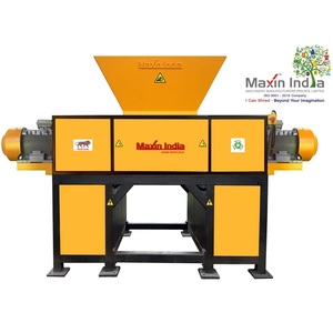 Machine de broyage RDF haut de gamme à double arbre électrique semi-automatique pour le broyage du plastique et de l'acier doux - Product Image 1