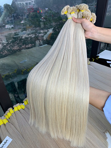 ผมดิบสีขาวขนาด18นิ้ว100กรัมแบบเวียดนามหัวแบนแข็งแรงและนุ่มลื่น - Product Image 4