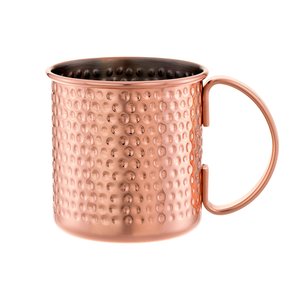 Taza Moscow Mule de Cobre Martillado Hecha a Mano, 16oz, Taza de Cobre Puro Sólido, Taza para Beber Cócteles, Jarra de Cerveza, Taza de Café Segura para Alimentos - Product Image 2