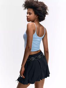 Womens 100% Cotton Camisole Crop <b>Top</b> Scoop Neck Summer Daily Wear Loungewear Women Tank <b>Top</b> Custom Logo Wholesale - Product Image 3