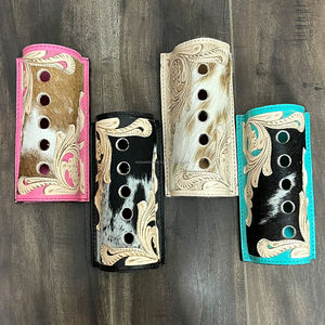 Portaplumas de Cuero Repujado a Mano de Lujo, Nuevo Organizador de Escritorio con Grabado Floral en Piel de Vacuno para Regalos Corporativos - Product Image 4