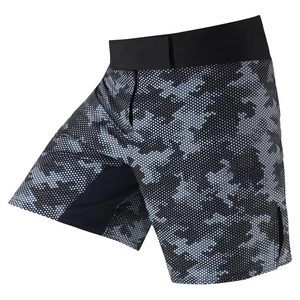 กางเกงชกต่อสู้ออกแบบเองได้ กางเกงกราปลิง BJJ MMA ผ้าโพลีเอสเตอร์ แห้งเร็ว กางเกงต่อสู้แบบปรับแต่งได้ คุณภาพสูง ชุดศิลปะการต่อสู้ - Product Image 1