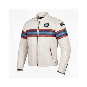 เสื้อแจ็คเก็ตหนังวัวแท้ BM Men/Women's Sidepod AIR รุ่นคลาสสิค สไตล์สตรีท สำหรับขี่มอเตอร์ไซค์/แข่งรถ มาตรฐาน CE - Product Image 3