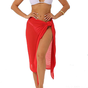 <b>Sarong</b> Beach Wrap Lightweight Chiffon Cover Up Swimwear Skirt for Women Resort Vacation and Poolside Wear - Product Image 2