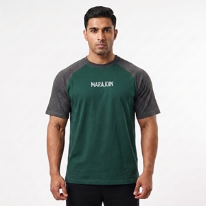 Camiseta Raglán Negra y Blanca para Hombre, con Logotipo Personalizado, Estilo Béisbol, Manga en Contraste, Ropa Deportiva Informal, Top de Moda - Product Image 4