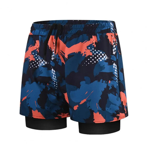 Swimming Pants <b>Men</b> Swimming Pants With Double Layer <b>Men's</b> Quick Dry Double Layer Swim Shorts With Elastic Waist Slim for Water - Product Image 5