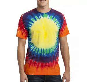 Camisetas de Hombre con Diseño Único Tie Dye, Cuello Redondo, Diseños Personalizados, Precio Económico, Nuevo Servicio OEM 2026 - Product Image 1
