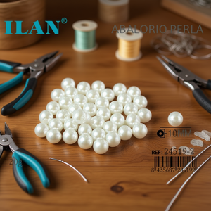 Perles d'agate Ilan 10 mm 20 g Perles en vrac pour la fabrication de bijoux - Product Image 3