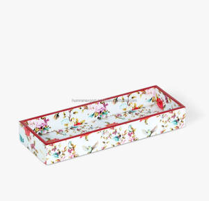 Plateau Meena en bois élégant fait à la main écologique rustique pour organiser des articles de service d'affichage avec une ambiance chaleureuse et confortable pour la maison - Product Image 4