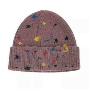 Bonnet queue de cheval pour femme, chaud, tricoté au crochet, extensible, confortable, élégant et douillet pour l'hiver et l'automne - Product Image 1