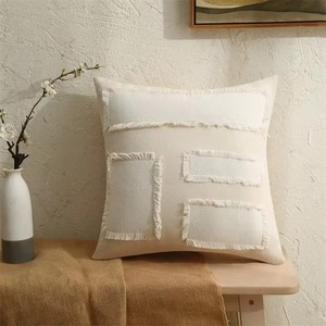 Funda de Cojín de Algodón con Diseño de Patchwork, Estilo Nórdico, Cosido a Mano, Cierre Envolvente, Decoración para el Hogar - Product Image 2
