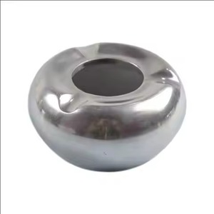 Round Shape Full Silver Cigarette <b>Ashtray</b> For Office Livingroom Table Top Ash Containing Use Metal <b>Ashtray</b> & Container - Product Image 1