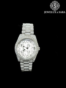 Montre en diamant glacé blanc de haute qualité pour hommes ou cadeaux et promotions, disponible à un prix abordable - Product Image 4