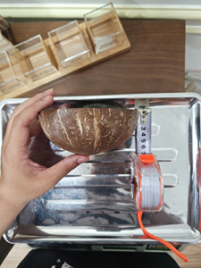 Bol en coquille de noix de coco vietnamienne laquée écologique Blue Lotus Aaron 2026 pour la présentation de fruits et la décoration intérieure - Product Image 6