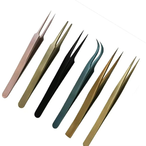 Pinzas de Acero Inoxidable de Alta Calidad para Pestañas, Color Rosa, Juego al por Mayor para Uso en Salón, con Logotipo Personalizado y Extensiones de Pestañas - Product Image 6