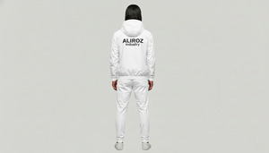 Windproof Sports Casual Windbreaker Tracksuit Dry Fit Customizable <b>Zip</b> <b>Up</b> <b>Jacket</b> and Elastic Waist Track Pant - Product Image 3