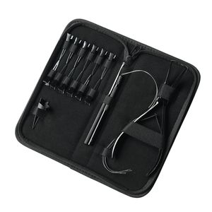 Kit d'outils professionnels pour extensions capillaires de salon avec pince de retrait de micro-perles, outil de crochetage capillaire, outil de bouclage capillaire et pinces à anneaux de séparation - Product Image 1
