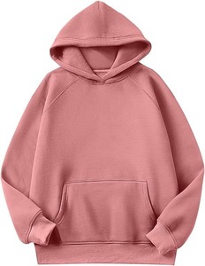 เสื้อฮู้ดผู้ชายสีดำทรงโอเวอร์ไซส์ ผ้าฟลีซ แขนยาว สีพื้น สไตล์ลำลอง สำหรับฤดูใบไม้ร่วง แบบถัก มีกระเป๋า - Product Image 2