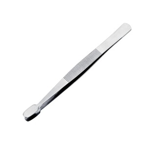 Pinzas Oftálmicas de Acero Inoxidable Ametrine Surgical AS-786 de 10 cm con Plataforma Dentada, Instrumento Manual para Cirugía de Doble Párpado - Product Image 3