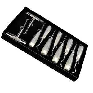 Kit complet d'instruments d'extraction dentaire clinique autoclavables en acier inoxydable – Extracteur de racine et outils manuels en T - Product Image 5