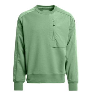 เสื้อสเวตเชิ้ตคอกลมผู้ชาย สีพื้น ผ้าถัก ระบายอากาศได้ดี ทรงปกติ ใส่สบายๆ ในฤดูใบไม้ร่วง - Product Image 4