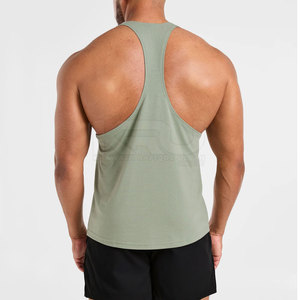 Camiseta Deportiva sin Mangas para Hombre, Ajustada, Informal, de Material Elástico Transpirable y Duradero, para Gimnasio, Entrenamiento, Fisicoculturismo - Product Image 2