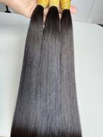 Venta al por mayor de mechones de cabello humano 100% trenzado liso sintético resistente al calor extensiones de cabello a granel cabello trenzado liso de hueso sedoso