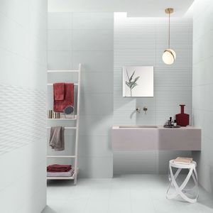 Azulejo de Pared de Cerámica Blanco Brillante de 300x600, Resistente, Estética Minimalista para Paredes Interiores de Edificios de Oficinas Corporativas de Alta Gama - Product Image 1