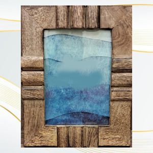 Premium Handmade Solid Wood Photo <b>Frame</b> Elegant Decorative Tabletop Display for Home Office Living Room Classic Rustic Style Pro - Product Image 1