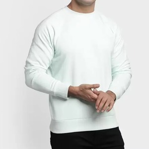 เสื้อสเวตเชิ้ตคอกลมผ้าฝ้าย 100% สำหรับผู้ชาย เสื้อสเวตเชิ้ตคอกลมแบบสั่งทำ เสื้อสเวตเชิ้ตแขนยาวผ้าเฟรนช์เทอร์รี่สำหรับผู้ชาย ผลิตโดย HS - Product Image 1