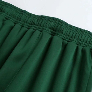 Ensemble de survêtement léger vert uni pour homme, style streetwear, avec col à capuche zippé, manches longues, tenue de sport - Product Image 4