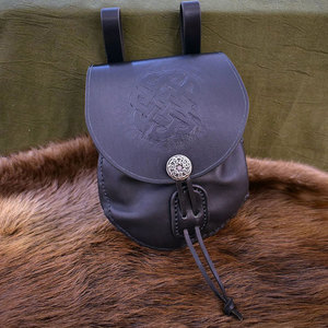 Sac banane gaufré portable en similicuir végétalien violet chaud, style écossais, le plus vendu, pour tenue des Highlands - Product Image 1