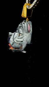 จี้เพชรโมอิส3D เคลือบรูปสัตว์ทำจากเงินสเตอร์ลิง925จี้3D รูปสัตว์สำหรับสุนัขจี้เพชรโมอิสซาไนต์ตามสั่ง - Product Image 6