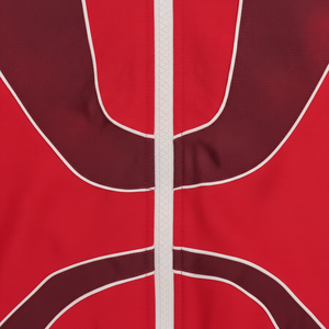 Ensemble de survêtement sportif pour garçons, couleur rouge, blocs de couleurs, à capuche, fermeture éclair, manches courtes, shorts, séchage rapide, polyester et coton, pour le printemps - Product Image 6