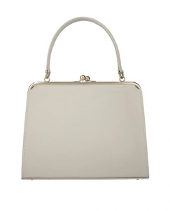 Bolso Casual de Alta Calidad para Mujer con Cierre de Marco, Bolso de Mano de Cuero Vacuno Genuino Beige 2026, Venta al Por Mayor OEM, Colores y Logotipo Personalizados - Product Image 1
