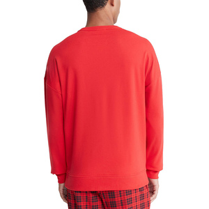 Autumn and Winter Men's <b>Pajamas</b> Solid Color V-neck Thick Warm Pijamas High Quality Cotton Sleepwear Custom Logo Home Wear - Product Image 3