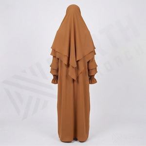 Vestido Abaya de Dos Piezas para Oración Musulmana, Hiyab, Jilbab, Ropa Islámica para Mujer, Cobertura Completa, Moda Islámica Modesta - Product Image 2