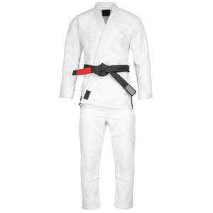 Uniforme de Jiu Jitsu Brasileño MMA Ligero, Transpirable y de Secado Rápido, 450gsm, Unisex, 100% Algodón, Azul, Blanco y Negro - Product Image 6