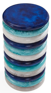 Handmade Eco-Friendly Resin <b>Round</b> <b>Coaster</b> with 6mm Thickness for Classic FAIZA CRAFT - Product Image 3