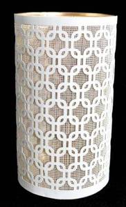 <b>Large</b> Birthday <b>Candle</b> Holder Ambient Lighting Warm Glow Decorative Handcrafted Perforated Metal Lantern Design Durable Round - Product Image 3
